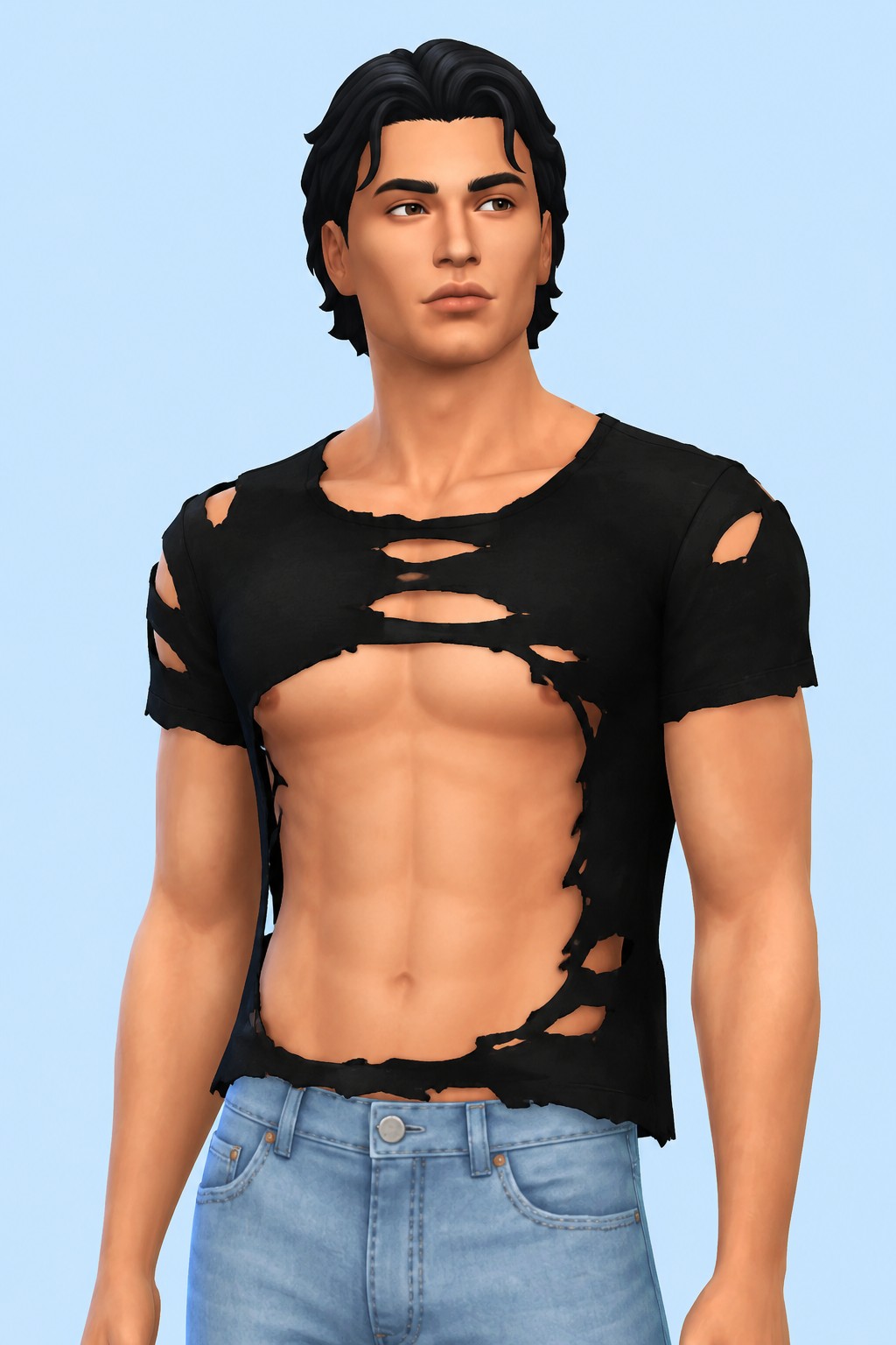 Phantom Shirt custom content (CC) for Sims 4 by cazhan