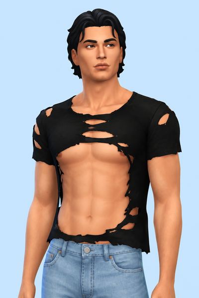 Phantom Shirt custom content (CC) for Sims 4 by cazhan