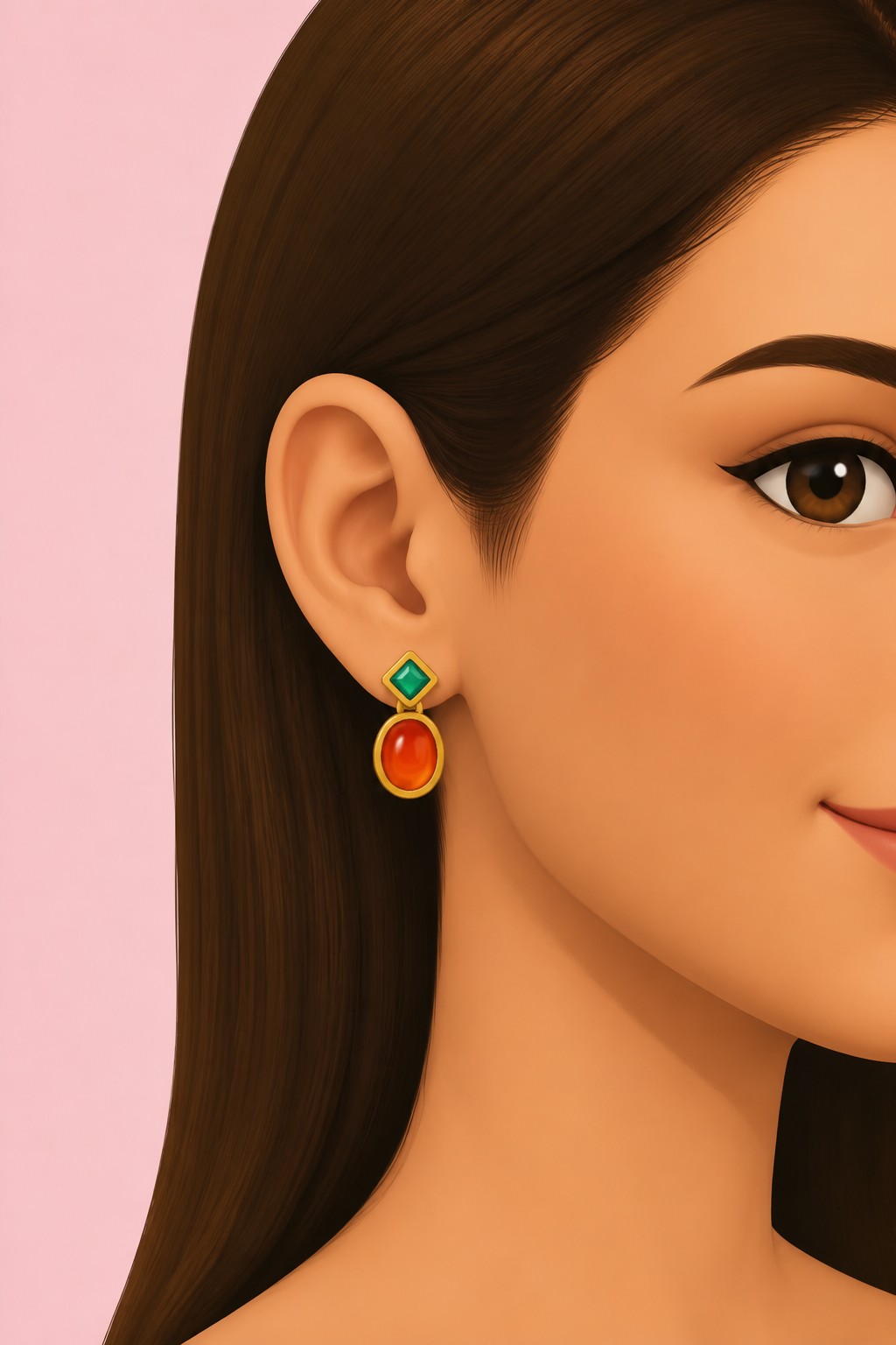 Drop Earring custom content (CC) for Sims 4 by RIMINGs