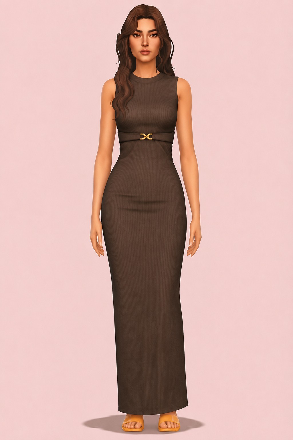 Robe longue custom content (CC) for Sims 4 by RIMINGs