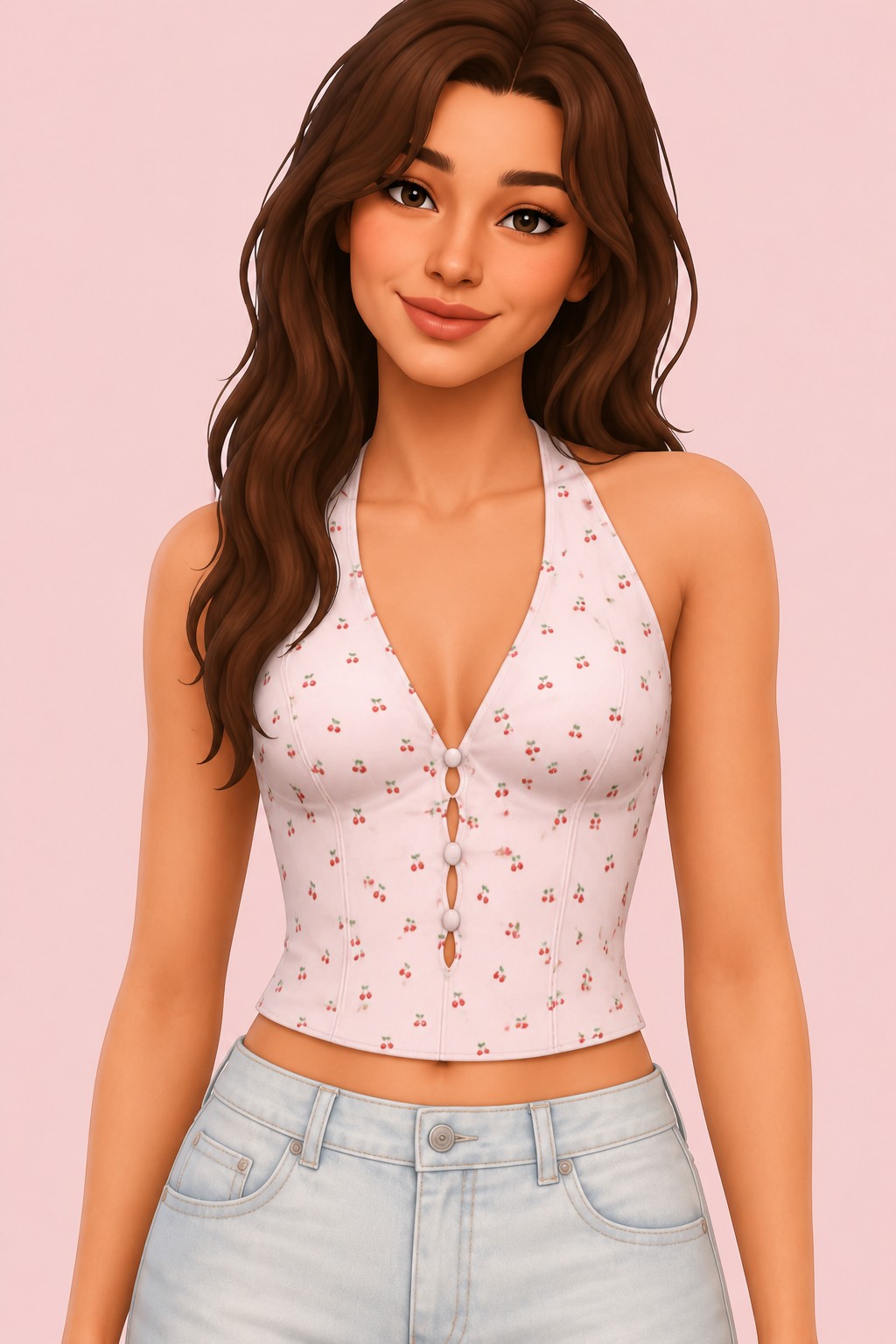 Candi Top custom content (CC) for Sims 4 by arethabee
