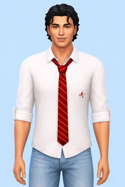 REBELDE MALE SHIRT02 custom content (CC) for Sims 4 by marsmerizingsims