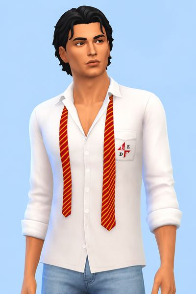 REBELDE MALE SHIRT03 custom content (CC) for Sims 4 by marsmerizingsims