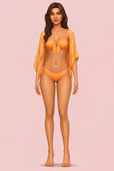 Moana Scarf Bikini Bottom custom content (CC) for Sims 4 by caiocc