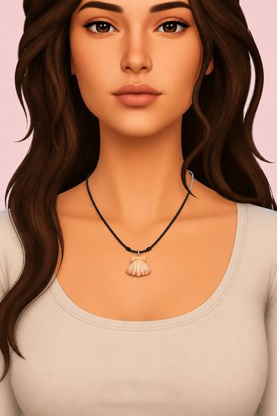 Nami Shell Necklace custom content (CC) for Sims 4 by caiocc