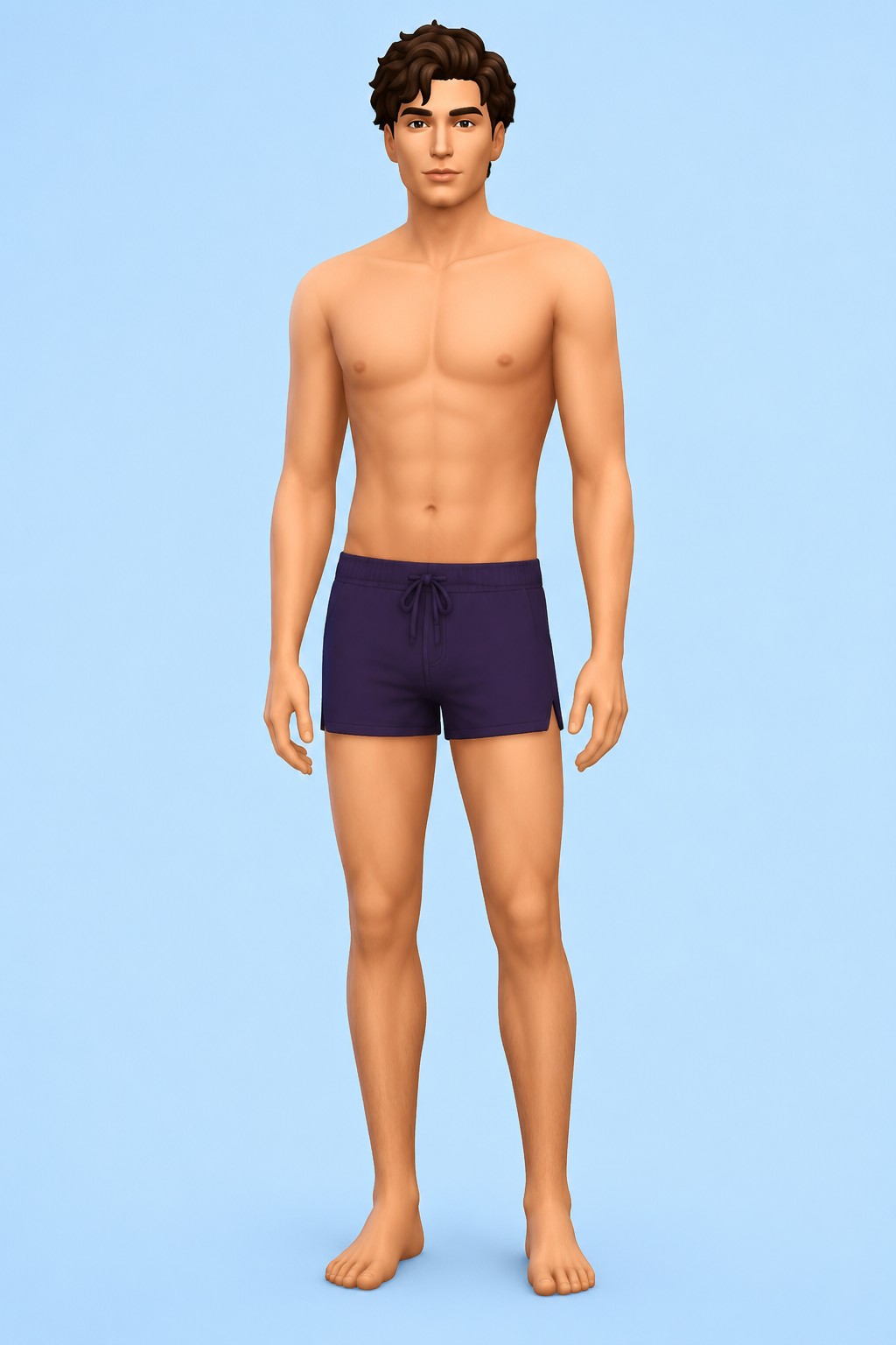 Dylan Swim Trunk custom content (CC) for Sims 4 by caiocc