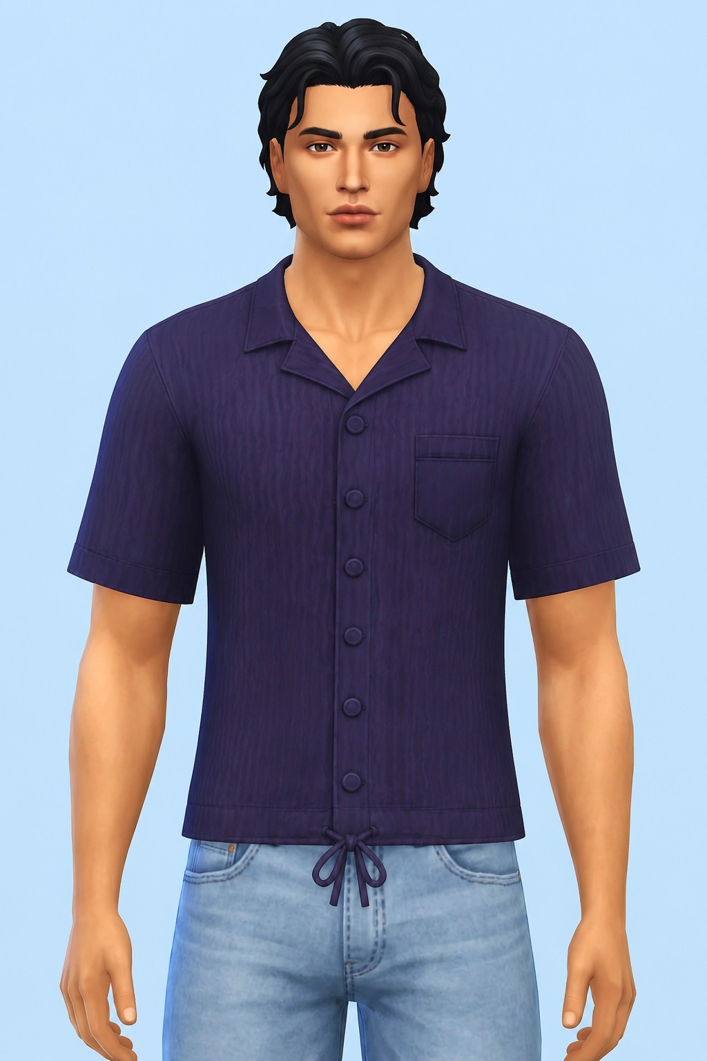 Dylan Top custom content (CC) for Sims 4 by caiocc