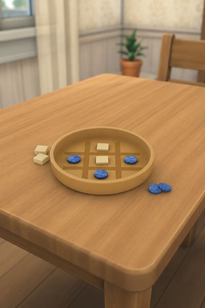 Tic Tac Toe custom content (CC) for Sims 4 by mechtasims