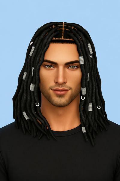 Ash Hair custom content (CC) for Sims 4 by u87289719