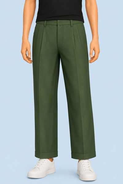 Cottage Living Pleated Linen Pants custom content (CC) for Sims 4 by nucrests