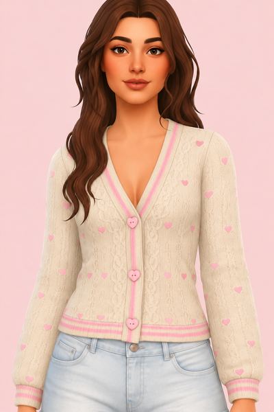 Lover Cardigan custom content (CC) for Sims 4 by daisypixels