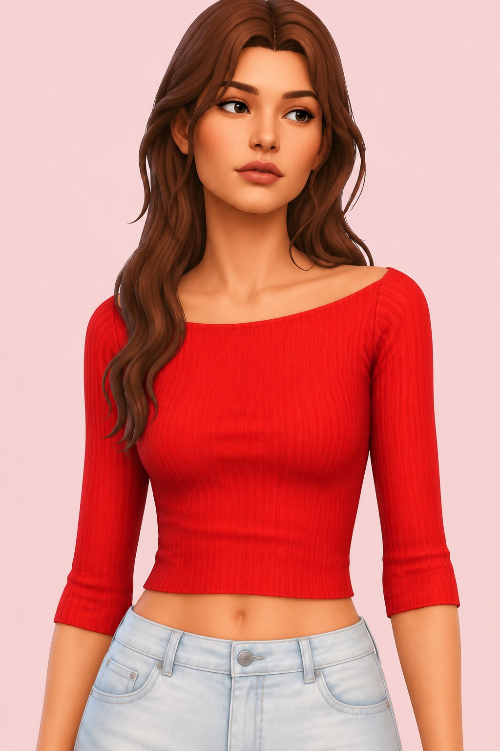 Casual Top 1 custom content (CC) for Sims 4 by caiocc