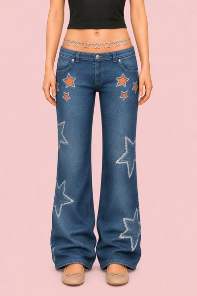 Superstar Jeans & Waist Chain Belts custom content (CC) for Sims 4 by trillyke