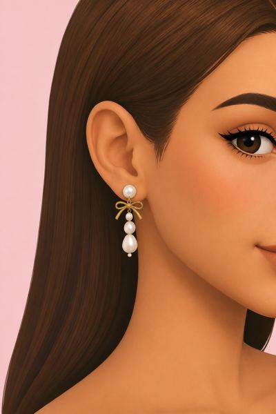 Pearl Earrings custom content (CC) for Sims 4 by LIJOUE