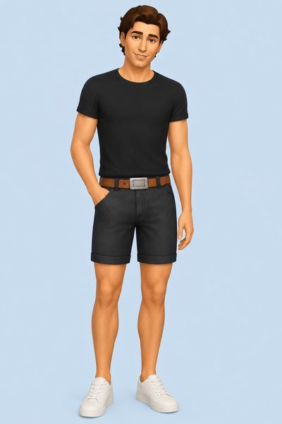 Kish Shorts custom content (CC) for Sims 4 by marsmerizingsims