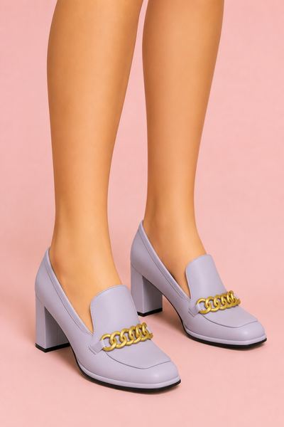 Leather Heeled Loafers 01 custom content (CC) for Sims 4 by jiussims