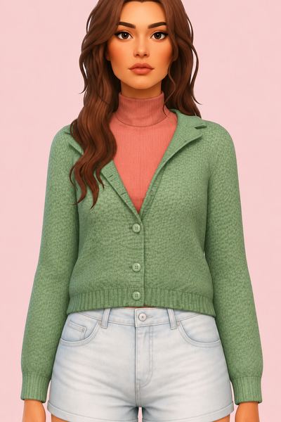 Acorn Sweater custom content (CC) for Sims 4 by saurussims