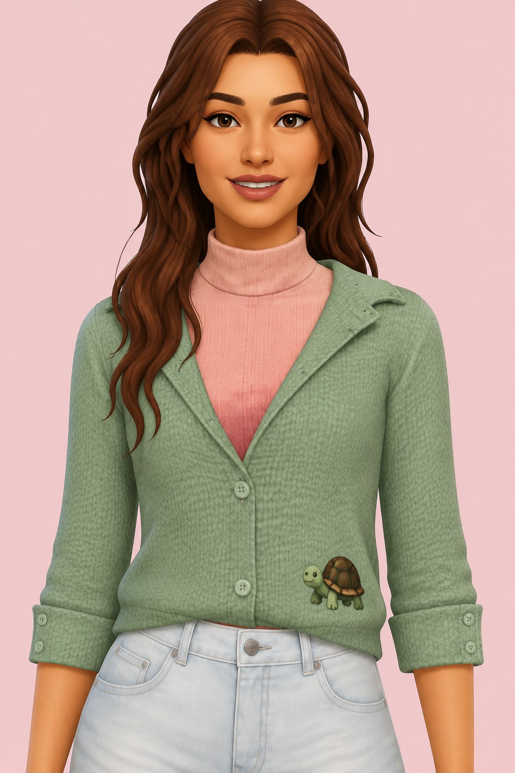 Chestnut Accessory Turtle custom content (CC) for Sims 4 by saurussims