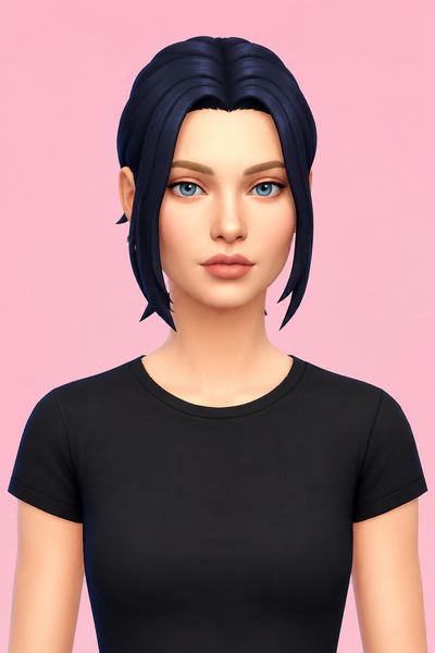 Gia Hair custom content (CC) for Sims 4 by serenitycc