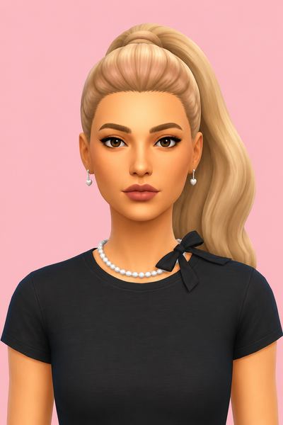 Paula Hair custom content (CC) for Sims 4 by serenitycc