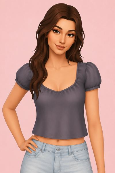 Effy Top custom content (CC) for Sims 4 by serenitycc