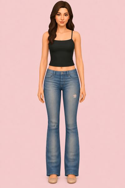 Naomi Jeans custom content (CC) for Sims 4 by serenitycc