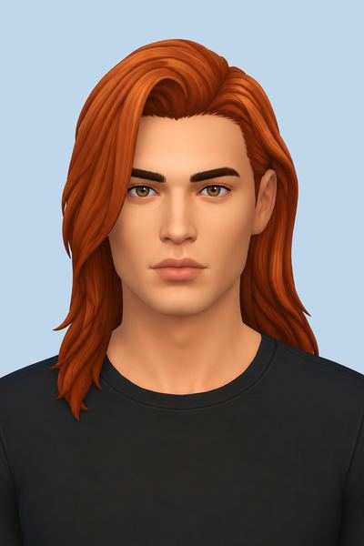 Elliott (male hair) custom content (CC) for Sims 4 by wistfulcastle