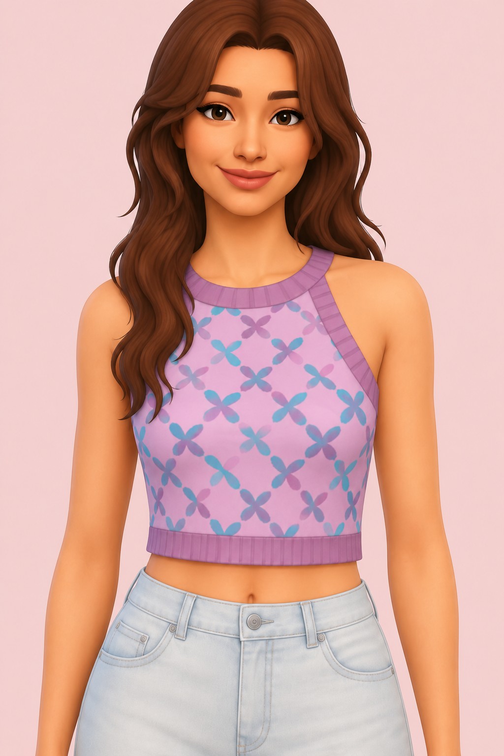 Claire Top custom content (CC) for Sims 4 by huien