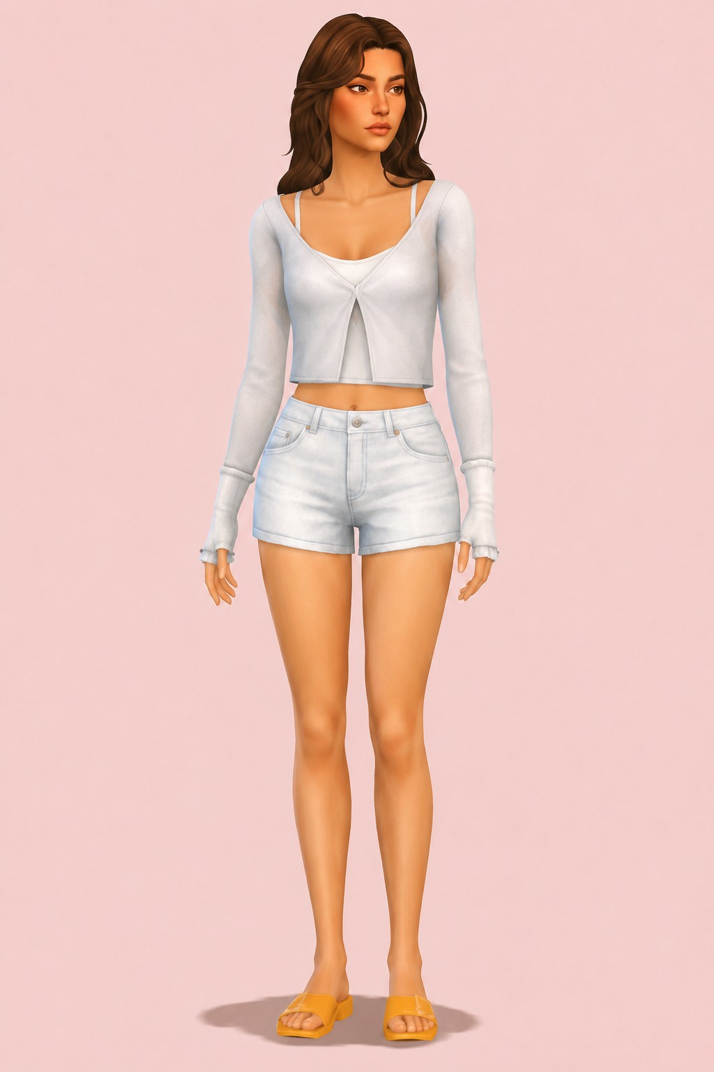 Helen Top Overlay custom content (CC) for Sims 4 by huien