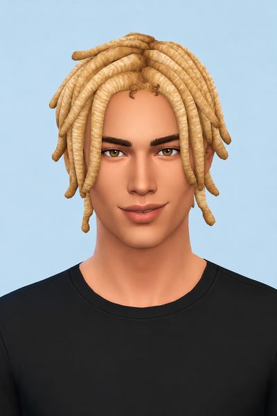 Jacoby Hair custom content (CC) for Sims 4 by u87289719