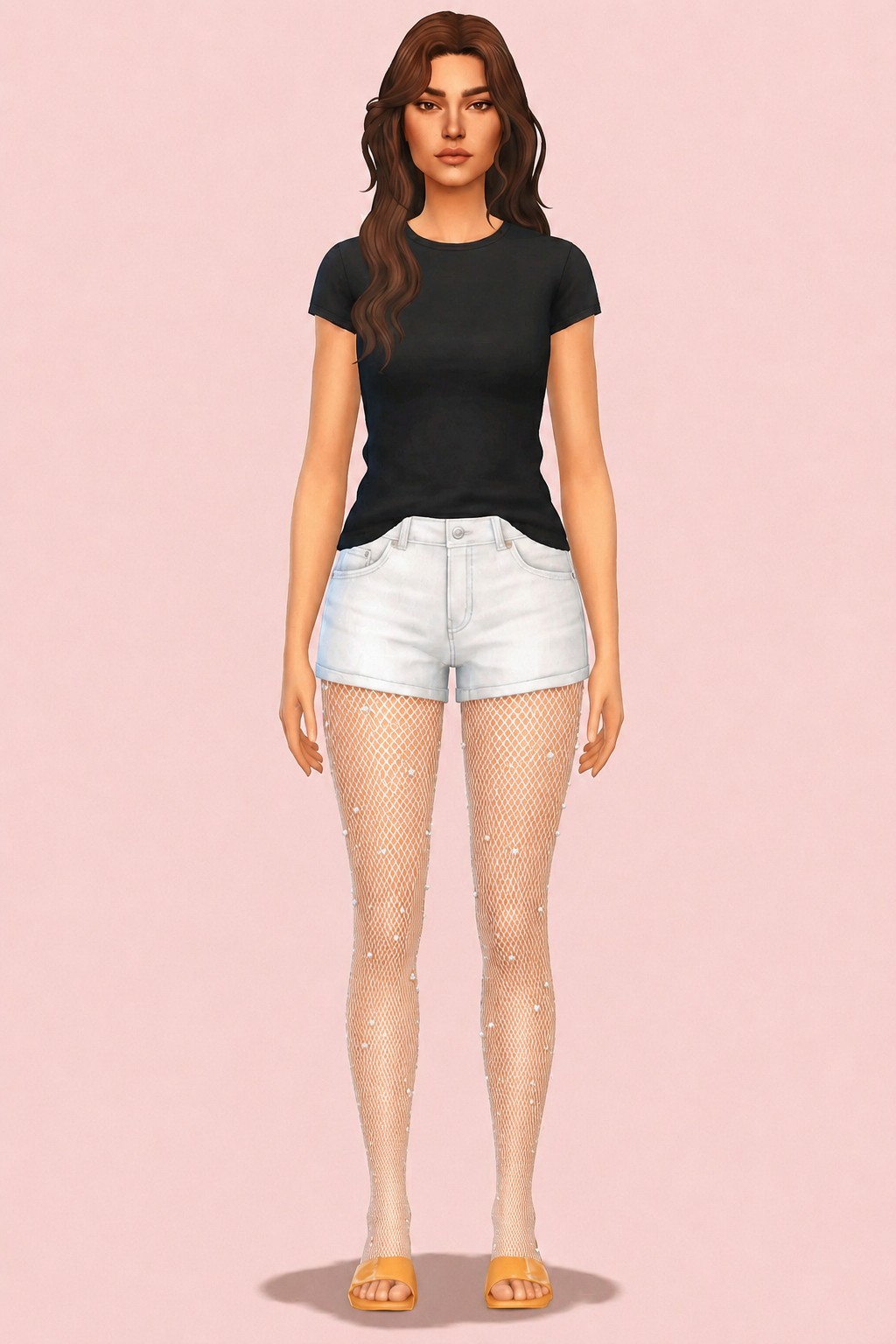 Crystalline Tights custom content (CC) for Sims 4 by trillyke