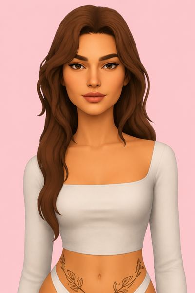 Papaya body preset 2.0 custom content (CC) for Sims 4 by thatsims4hore