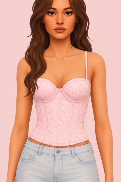 Mila Corset custom content (CC) for Sims 4 by caiocc