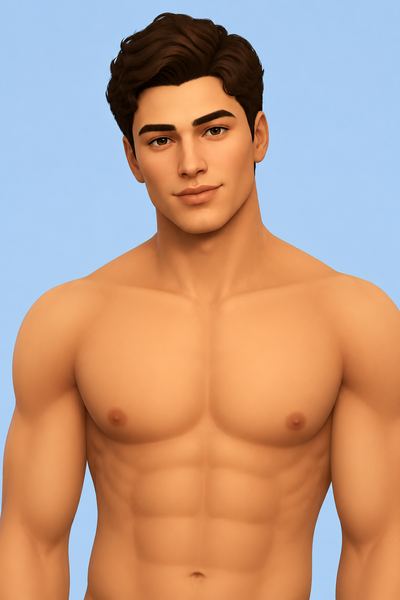 Athletic Body Preset custom content (CC) for Sims 4 by golyhawhaw