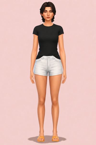 Arai hairstyle custom content (CC) for Sims 4 by thekunstwollen