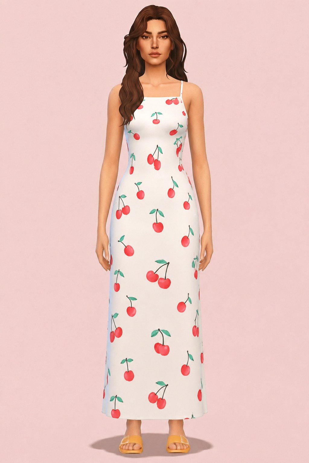 Willow Dress custom content (CC) for Sims 4 by nekochansimmer