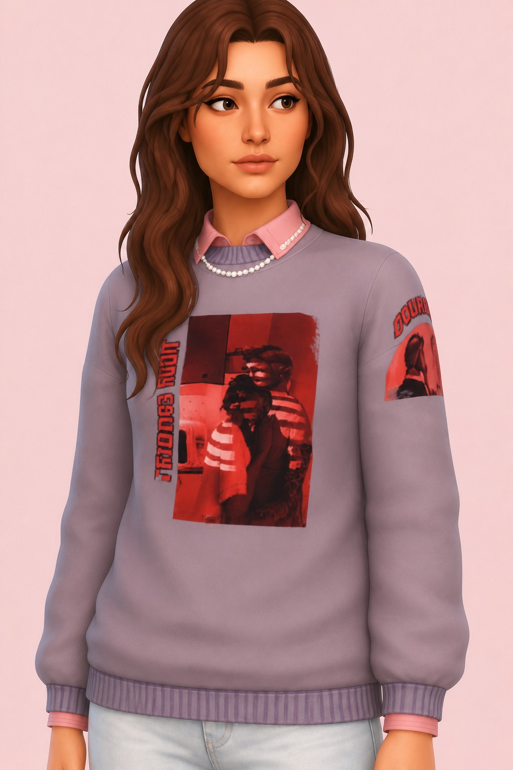 Journey Sweater custom content (CC) for Sims 4 by serenitycc