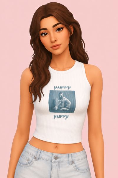 Short Tank custom content (CC) for Sims 4 by serenitycc