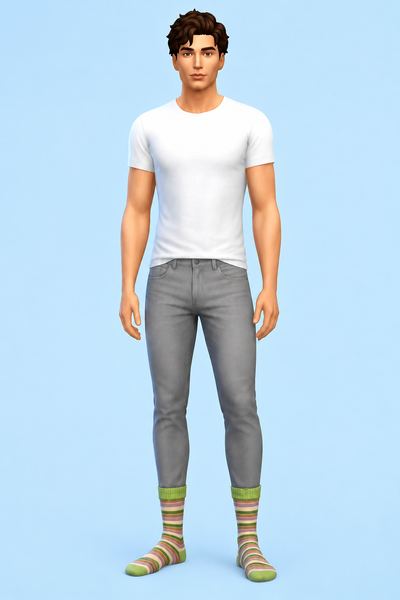Comfy Socks custom content (CC) for Sims 4 by serenitycc