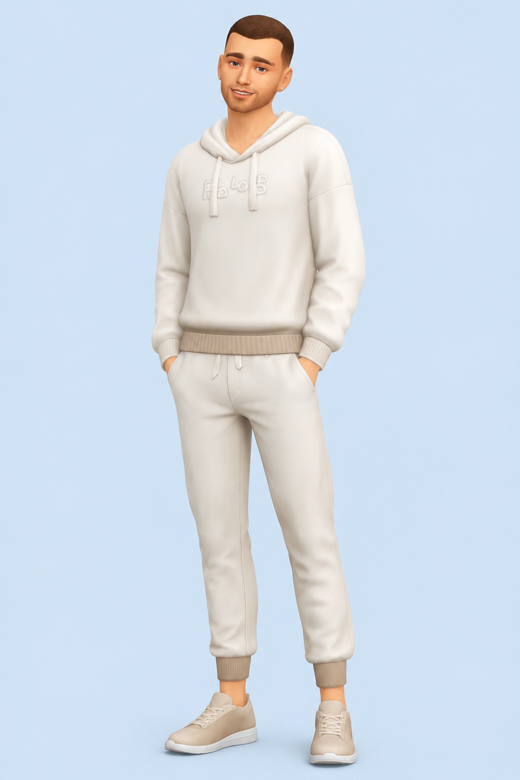 Pantalon de jogging athlétique custom content (CC) for Sims 4 by caiocc