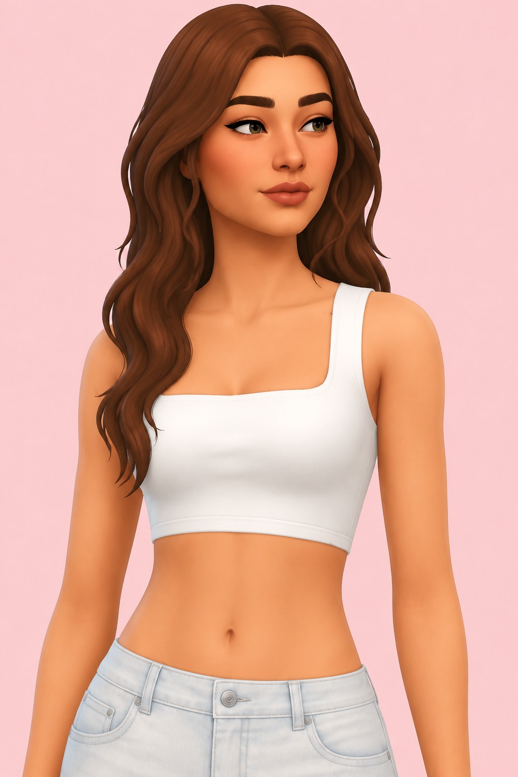 Sujetador deportivo custom content (CC) for Sims 4 by caiocc