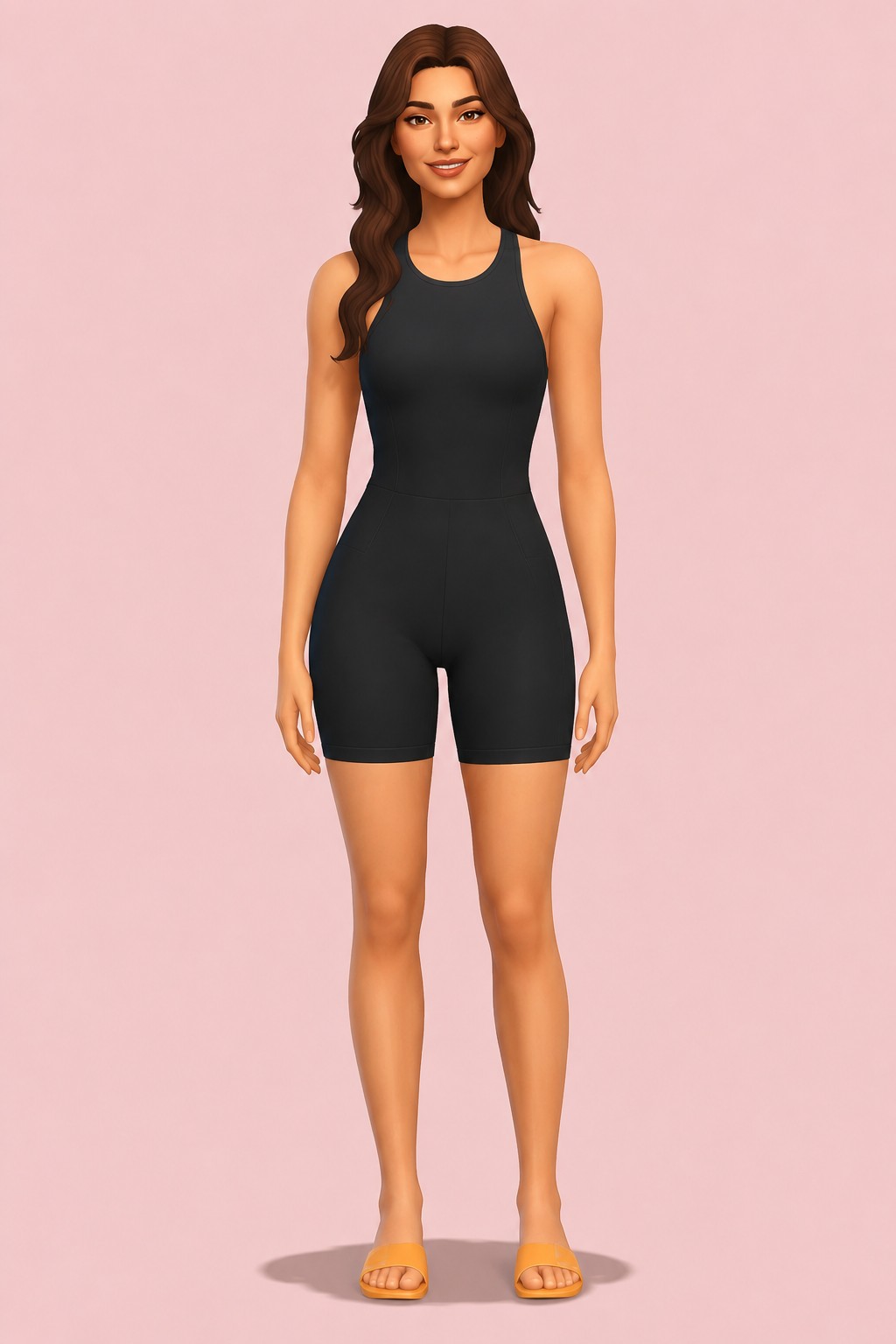 Sport Jumpsuit custom content (CC) for Sims 4 by caiocc