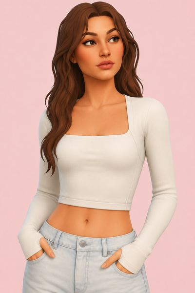Sport Long Sleeve custom content (CC) for Sims 4 by caiocc