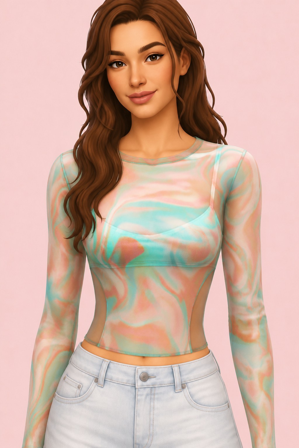 Terrestrial Top custom content (CC) for Sims 4 by greenllamas