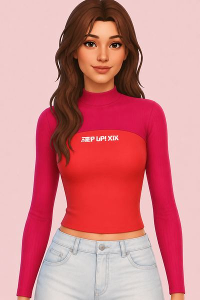Step Up Female Top custom content (CC) for Sims 4 by marsmerizingsims