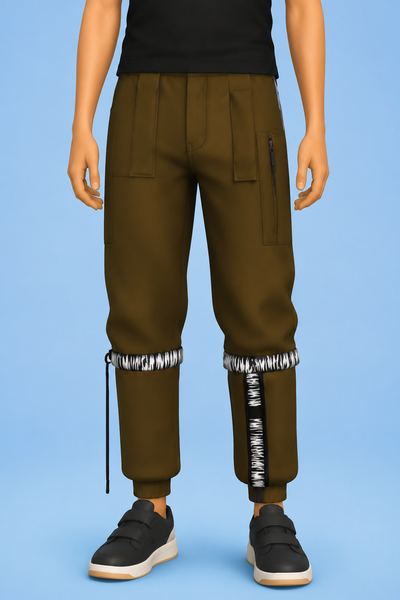 Street Level Trouser custom content (CC) for Sims 4 by marsmerizingsims