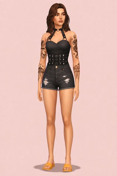 Homemade Tattoos - Maxis Match tattoos custom content (CC) for Sims 4 by myshunosun