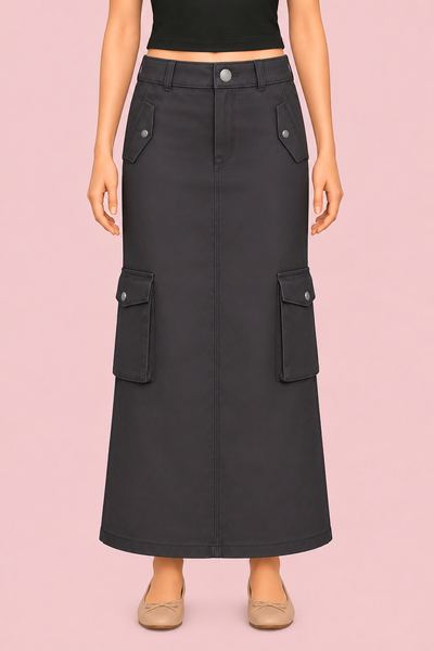 Cargo Long Skirt custom content (CC) for Sims 4 by serenitycc