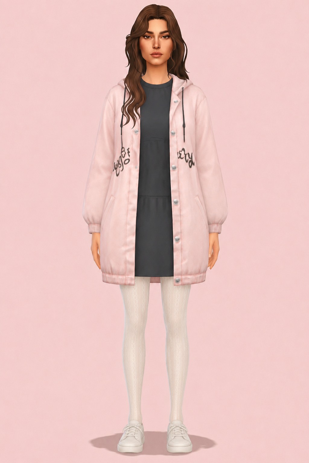 Charlotte Coat custom content (CC) for Sims 4 by serenitycc