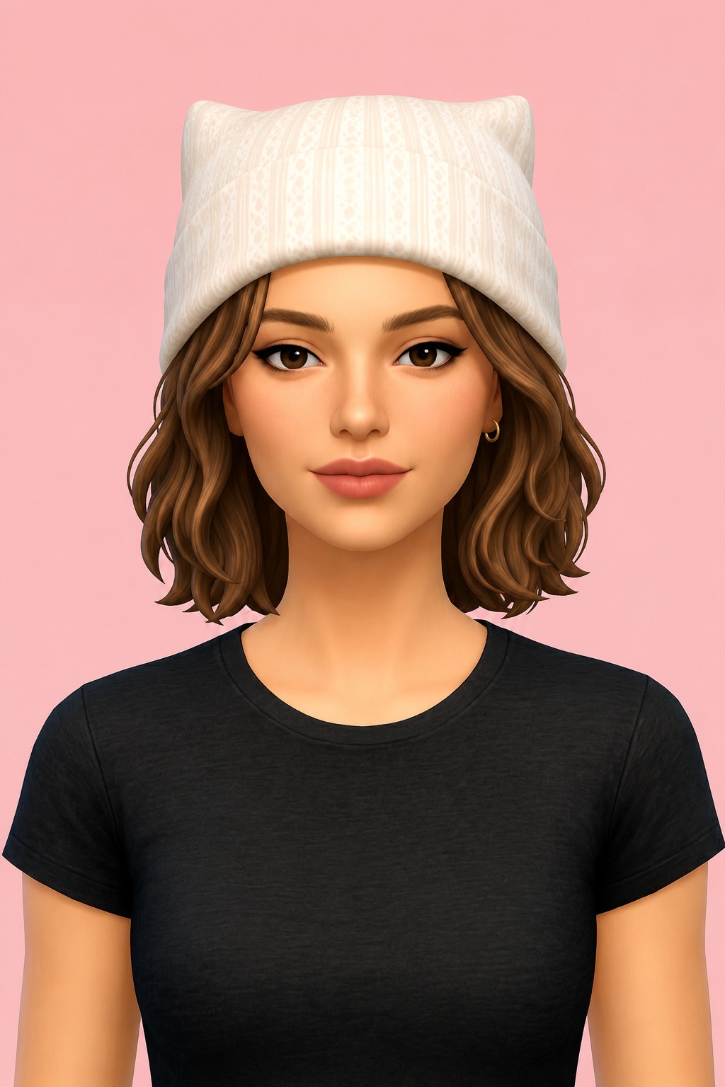 Tahliah Hat custom content (CC) for Sims 4 by serenitycc
